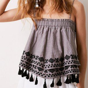 Free People Embroidered Stripe Tube